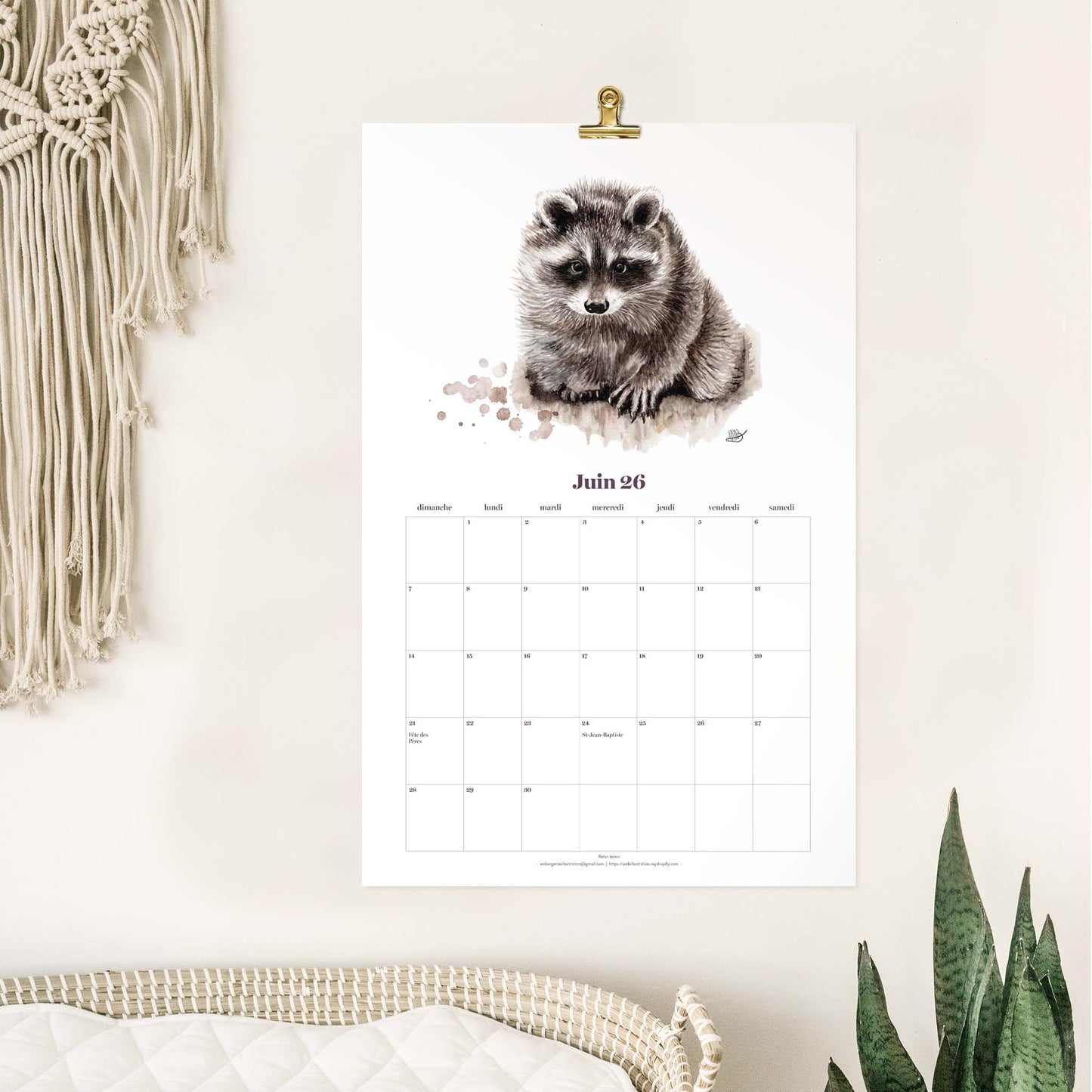 Calendrier mural / 2026