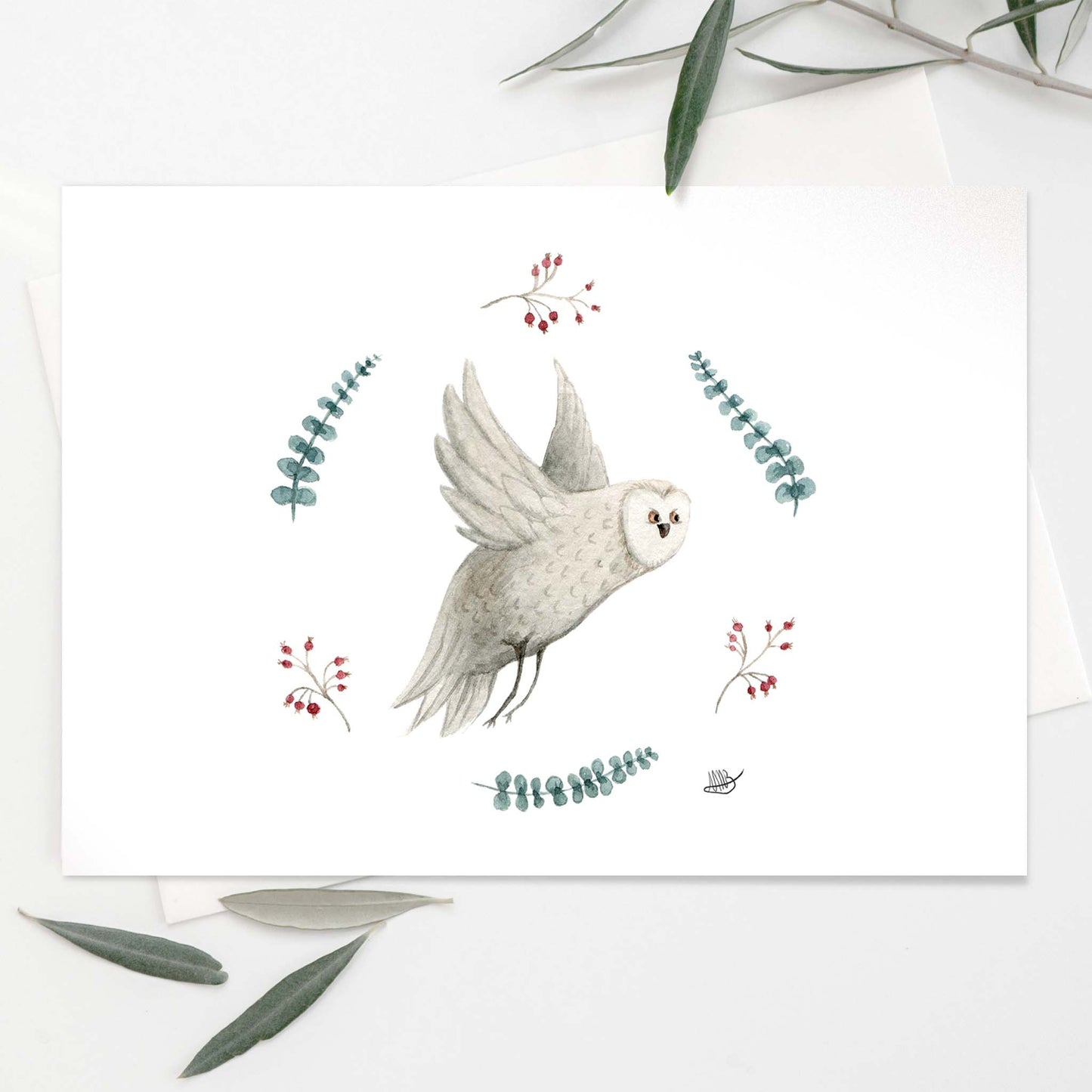 Lot de 6 cartes de souhaits / Série 1