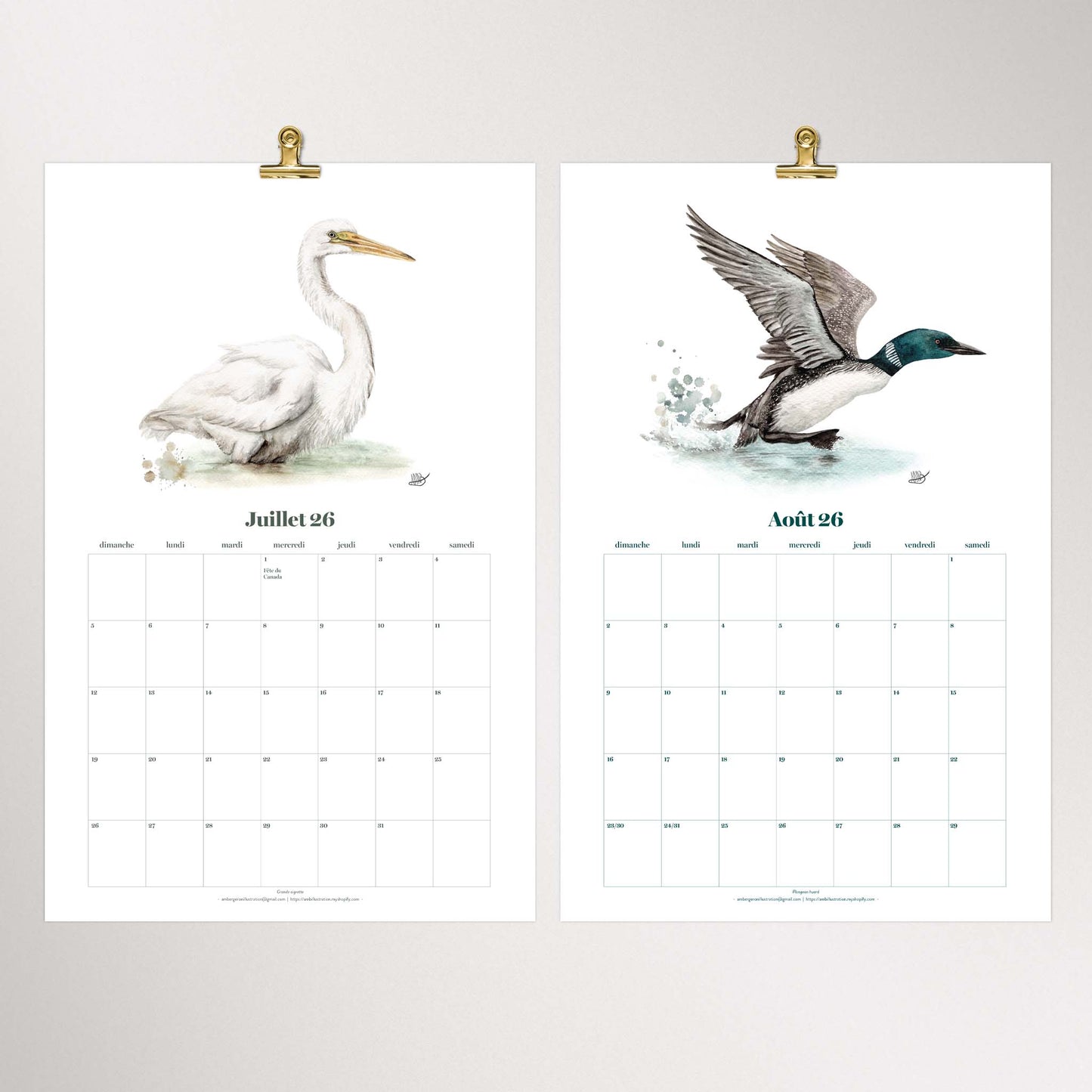 Calendrier mural / 2026
